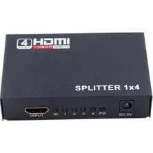 Vigordurus Plus PX-5004 1080P 2k 4K UHD 4 Port HDMI Splitter (Adaptörlü)