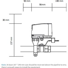 Vigordurus Smart Valve Controller T1, Matter Over Bridge, 3.0 Hub Gerektirir, Ev Için Su Kaçak Dedektörleri ile Kombine, Uygulama Uzaktan Kumanda Kapatmayı Destekler, Homekit, Alexa, 'ı