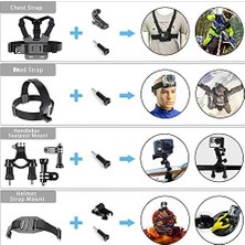 Vigordurus 50 Parça Aksiyon Kamera Aksesuar Seti Çantalı – ile Uyumlu, Djı ile Uyumlu, ile Uyumlu Çantalı Spor Montaj Kiti Vlog Seyahat Çekim Aparatları