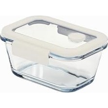 Vigordurus Glace Vakumlu Cam Saklama Kabı 460 ml Bej