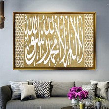 Giyense Altın Çerçeveli Dekoratif Tablo C529