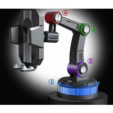 Vigordurus Araç Için Telefon Tutucu Ekstra Güçlü Uzun ve Dayanıklı Her Eklemi Daha Iyi Bir Açı Için Ayarlanabilir Temizlenebilir Vantuz Pedi Torpido Cam Yada Sunroof'a Uygulanabilir FCZ031