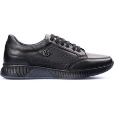 Meva 1981 Siyah Erkek Deri Casual Ayakkabı