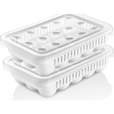 Vigordurus Life Yumurta Saklama Kabı – Kilitli Kapaklı, Yıkanabilir, Hijyenik ve Pratik Saklama (30'lu)