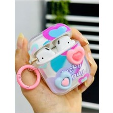 Vigordurus 1. Nesil ve 2. Nesil ile Uyumlu Tasarım Kalın Koruyucu Silikon Kılıf - Mavipembekalp