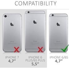 Vigordurus Iphone 6 / 6s Uyumlu Kılıf Boyun Omuz Askılı Ipli Anti Şok Köşe Korumalı Şeffaf Silikon Kmp