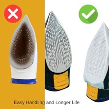 Vigordurus Fdm Yanmaz Yapışmaz Ütü Teflonu- Elbise ve Kumaş Yakmayan Parlamayı Önleyen Slikonlu Plastik Ütü Altlığı-Ütü Tabanı