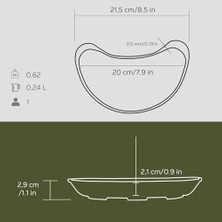Vigordurus Lava Böbrek Fajita Takımı Kase