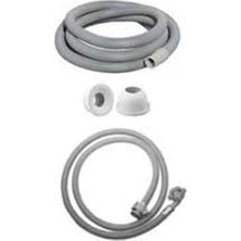 Vigordurus Çamaşır ve Bulaşık Makinası Pis Su ve Temiz Su Hortumu Takımı (2 Metre)