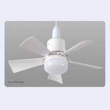 Vigordurus 82 Watt Vantilatör 3 Kademe Hız Dimmerli 3 Renk LED Işık Karayel Kumandalı Fan Torch LED Ampul