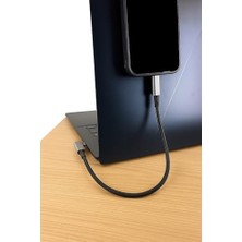 Vigordurus 40GBPS 240W 4.0 Thunderbolt L Type-C To Type-C Şarj, Data ve 8k 60Hz Data Transfer Kablosu Tip C 30 cm - PD240W