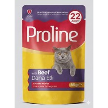 Proline Pouch Dana Etli Yaş Kedi Maması 22 x 85GR