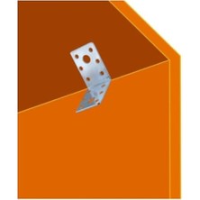 Vigordurus Mobilya, Dolap Yatak Duvara Sabitleme Köşebent Bağlantı Aparatı L Demiri Gönye 4X4X4 cm (12 Adet)