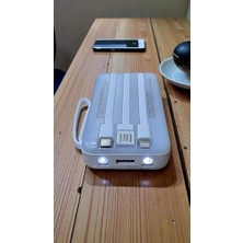 Vigordurus H28 10000 Mh Pd 20W ve USB 22.5W Fast Hızlı Şarj Dahili Type C ve Lightning Kablolu Dünya Standartlarına Uygun Polymer Batarya Birebir Amper LCD Göstergeli Powerbank