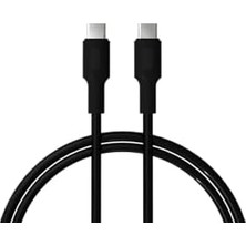 Vigordurus Type C-C Power Delivery Hızlı Şarj Kablosu, Siyah Kablo, Siyah/siyah Uçlar (150 Cm)