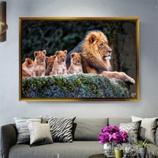 Giyense Altın Çerçeveli Dekoratif Tablo C1965