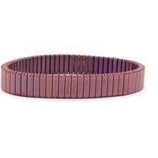 Bz Burgu Zincir 316L Çelik Rose Pembe Iitalyan Charm Erkek Kelepçe Bileklik EBLK-410