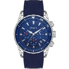 DiaL'x Dial’x Fonksiyonlu&takvimli Silikon Kordon Lacivert Erkek Kol Saati