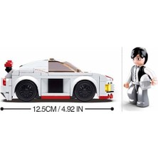 Vigordurus Car Club Yarış Arabası, Beyaz Yapım Seti, 152 Parça