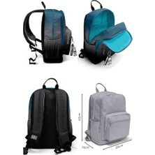 Vigordurus Dört Bölmeli Nefti Gri Ortaokul Çantası - Erkek Çocuk