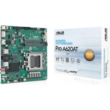 Vigordurus Pro A620AT-CSM Amd A620 Am5 Ddr5 6400 Dp HDMI M2 Usb3.2 Thin Mini Itx Lvds Bağlantı, Asus Control Center Lisansı!