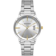 Romanson TM4201MM1CAS1G Çelik Kordon Takvimli Gümüş Renk Erkek Kol Saati