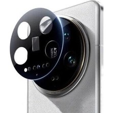 Vigordurus Mi 15 Ultra Ile Uyumlu Temperli Cam Sert Siyah Kamera Koruyucu