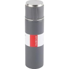 Vigordurus Vakumlu Kupa Paslanmaz Çelik Vakum Yalıtımlı Bardak 500ML, Taşınabilir Termal Şişe, Açık Gri Vakumlu Kupa Şişesi