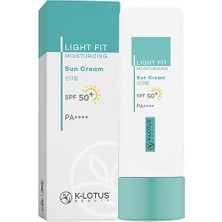 Vigordurus K-Lotus Beauty Light Fit Nemlendirici Kuru Ciltler Için Yüz Güneş Kremi Spf 50 Pa++++ 50ML