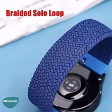 Vigordurus Venu 3 Için Kordon, (Large Size, 165MM) Braided Solo Loop Band [venu 3 ile Uyumlu Kordon - Kırmızı]