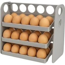 Vigordurus Buzdolabı Yumurta Organizeri – 30 Hazneli, Katlanır Raflı, Yaylı Mekanizma & Tarih Kayıt Fonksiyonlu Yumurta Saklama Kutusu