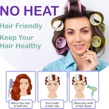 Vigordurus Croc 1237 Pembe - 37 Parça Saç Bigudisi Seti - Tüm Saç Tipleri Için Saç Kıvırıcıları, 3 Boy, Klips, Tarak Dahil, Isısız Bukleler ve Hacimli Stiller Için Mükemmel