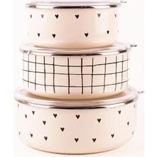 Vigordurus Cupid Vakum Kapaklı Saklama Kabı Seti (Ocaklarda Kullanılabilir)