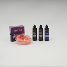 Plus Car Pluscar Mini Pro Set 3'lü Pasta Cila Hare Giderici (250 Ml) + Hediye Uygulama Süngeri