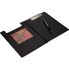 Vigordurus 2k Sekreterlik Kapaklı A5 Pvc 17,5X24 cm Sadece A5 Evraklar Için Uygundur Siyah