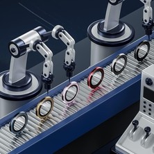 Vigordurus Heartz iphone 14 Pro / 14 Pro Max Siyah Için Kamera Lens Koruyucu Çizilmez Hd Görüntü Bozmaz Metal Temperli Cam