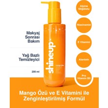 ShineUp Mango Bliss Yağ Bazlı Temizleyici 200 ml | Makyaj Temizleyici Tüm Ciltler Için Nazik Temizleme Yağı