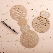 Vigordurus Aspen 28441NA Gelin Partisi Oyunları, Yüzük Şekilli Çılgın Libs Kartları (50'li Set) Düğün Duş Oyunu, Nişan Partisi, Bekarlığa Veda Partisi Oyunu