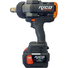 Rico 028-RE0012 3/4 Kömürsüz Çift Akülü Darbeli Somun Sıkma 1600 Nm