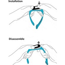 Vigordurus Mi Band ile Uyumlu 3/4/ 5/6 ile Uyumlu Saat Kayışı Mi Band 3 4 5 6 Ile Uyumlu Kaliteli Termoplastik Kordon Siyah
