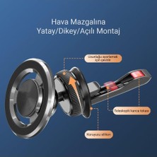 Vigordurus Araç Içi Telefon Tutucu Havalandırmaya Takılan Peteğe Zarar Vermeyen Yeni Nesil Araç Telefon Tutucu Manyetik Mıknatıslı Telefon Tutucu Iphone 16 Pro Max S25 Ultra Uygun Telefon Tutucu (1. Model)