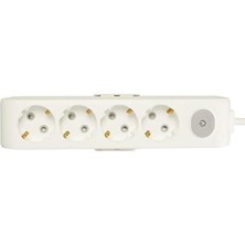 Vigordurus 4lü Anahtar-Topraklı Kablolu Ç.k 2m Priz