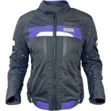 Tex 2001072 Inferno Kadın Motosiklet Montu Siyah - Mor