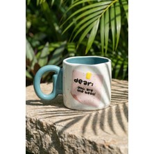 Acar Notes Porselen Kupa Yeşil - 485 ml