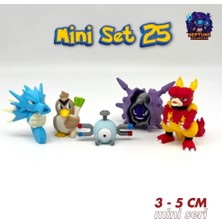 Neptune3D Pokemon Mini Figür Seti 25 (Seadra, Farfetch'd, Magnemite, Cloyster, Magmar)