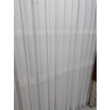 Nivemes Home Nivemeshome Yeni Sezon Gümüş Simli 3 Bantlı 1/3 Pileli Tül Perde Apm