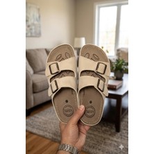 Twigy Ortopedik Topuk Dikeni Destekli Tokalı Rahat Erkek Terlik