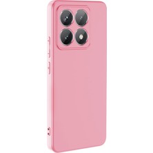 Caseart Xiaomi Mi 14T Pro ile Uyumlu Kapak Kamera Korumalı Içi Kadife Lansman Silikon Kılıf - Pembe