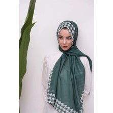 Eyşan İpek Elegant Kazayağı Desenli Dijital Soft Şal