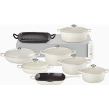 Le Creuset 8 Parça Döküm Profesyonel Tencere-Tava Seti
